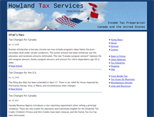 Tablet Screenshot of howlandtax.com